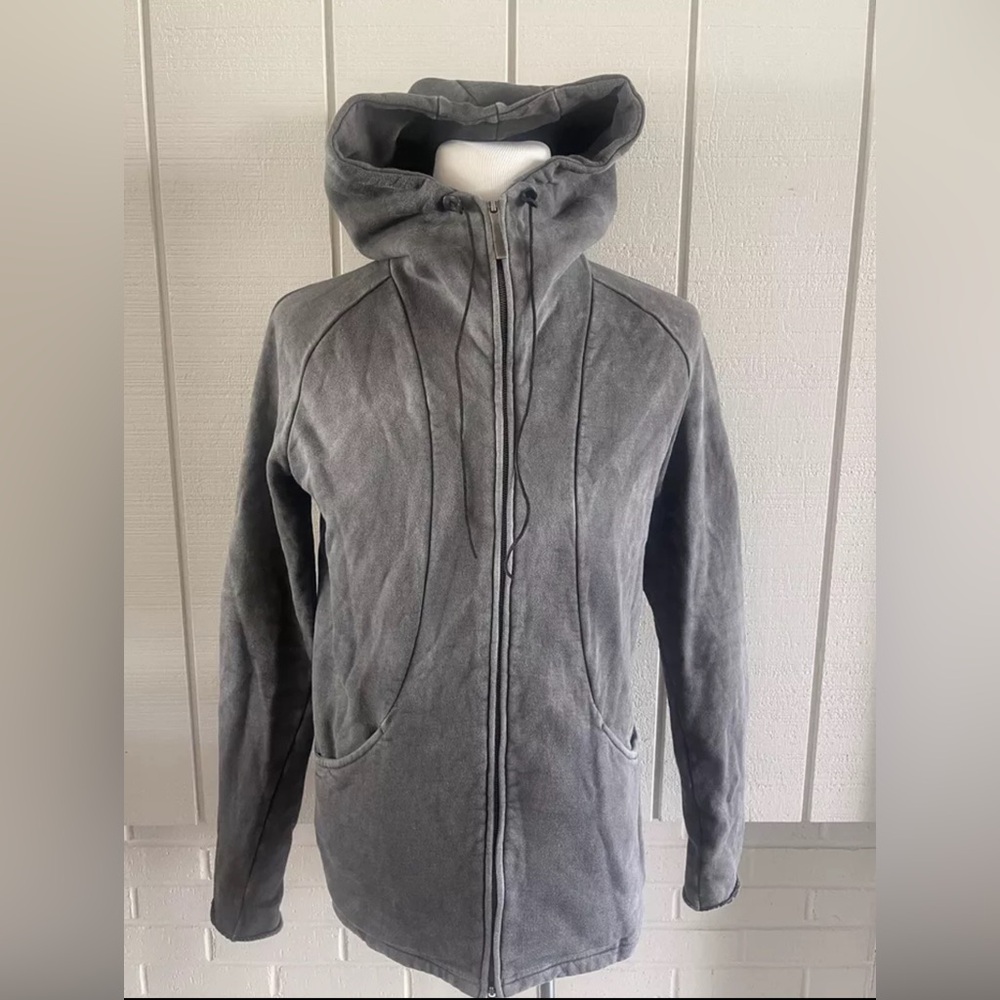 THE VIRIDI ANNE Hoodie Zip GRAY Jacket EXC Sweatshirt JAPAN Size 2 Medium M - Picture 14 of 16